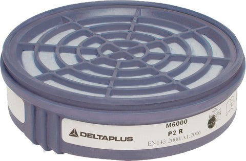 Delta Plus M6000 P2 Filtering Cartridges for M6000 Jupiter Half Mask – Pack of 2