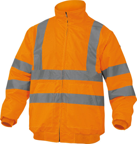 Delta Plus RENO Pu-Coating Oxford Polyester High Visibility Safety Jacket
