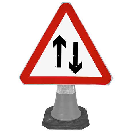 traffic-cone-road-mounted-signs-signage-warning-symbols-caution-directional-constuction-hazard-roadway-motorway-custom-roadwork-heavy-duty-reflective-caution-site-pedestrian-safety-plastic-portable-stackable-highway-uk