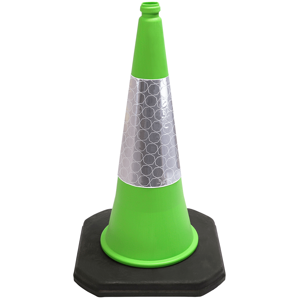 Green 750mm 2-Piece Traffic Cone