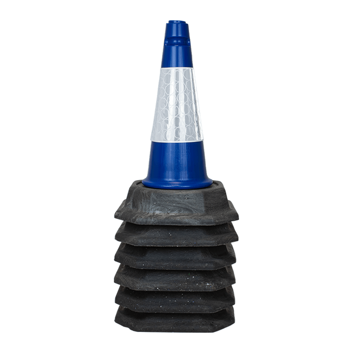 Blue 500mm 2-Piece Premium Traffic Cone