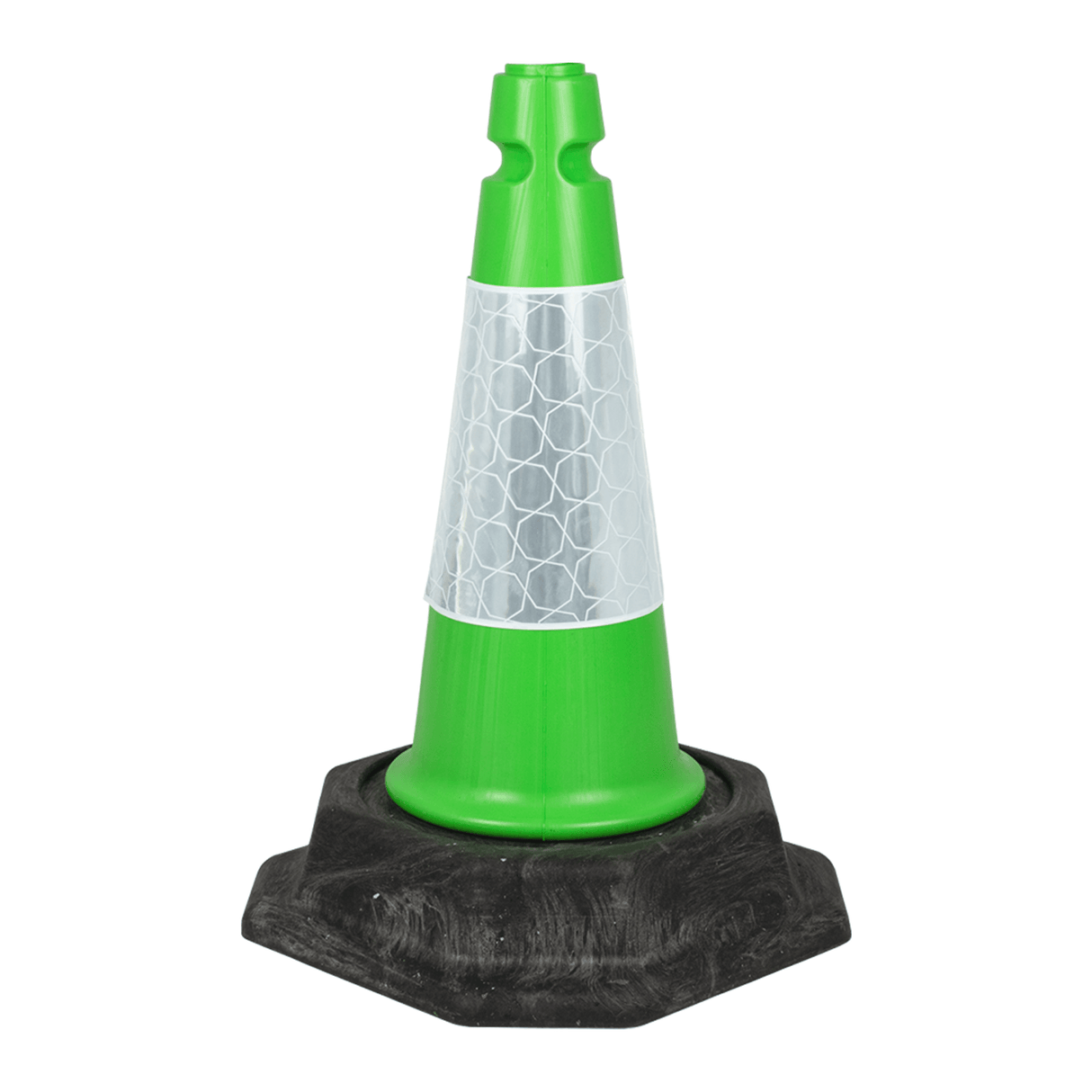 Green 500mm 2-Piece Premium Traffic Cone