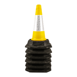 Yellow 500mm 2-Piece Premium Traffic Cone