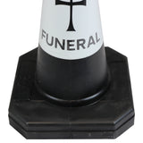 Black 500mm Funeral Cone Street Solutions 4