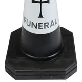 Black 500mm Funeral Cone Street Solutions 4
