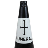 Black 500mm Funeral Cone Street Solutions 2