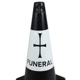 Black 500mm Funeral Cone Street Solutions 3