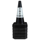 Black 500mm Funeral Cone Street Solutions 6