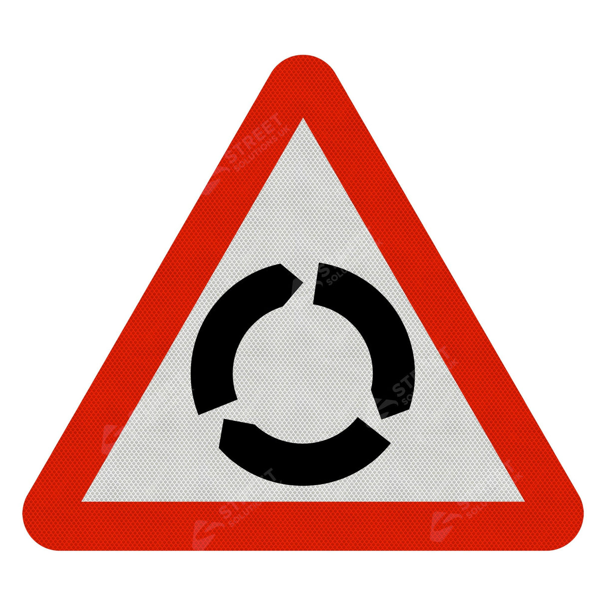 Roundabout Ahead Sign Face
