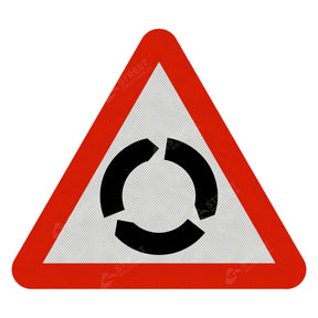 Roundabout Ahead Sign Face