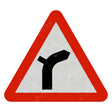 Right Bend Ahead Sign Face