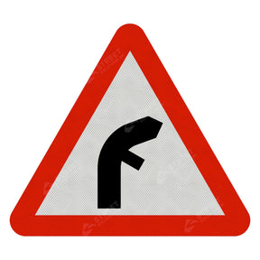 Right Bend Sign Face