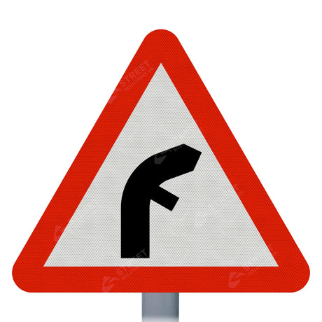Right Bend Sign Face
