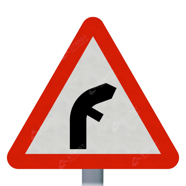 Right Bend Sign Face