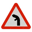 Left Bend Sign Face 
