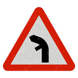Left Bend Sign Face 