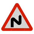 Double Bend Right Sign Face