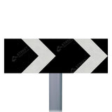 515 Black & White Chevron Sign Face | Post & Wall Mounted