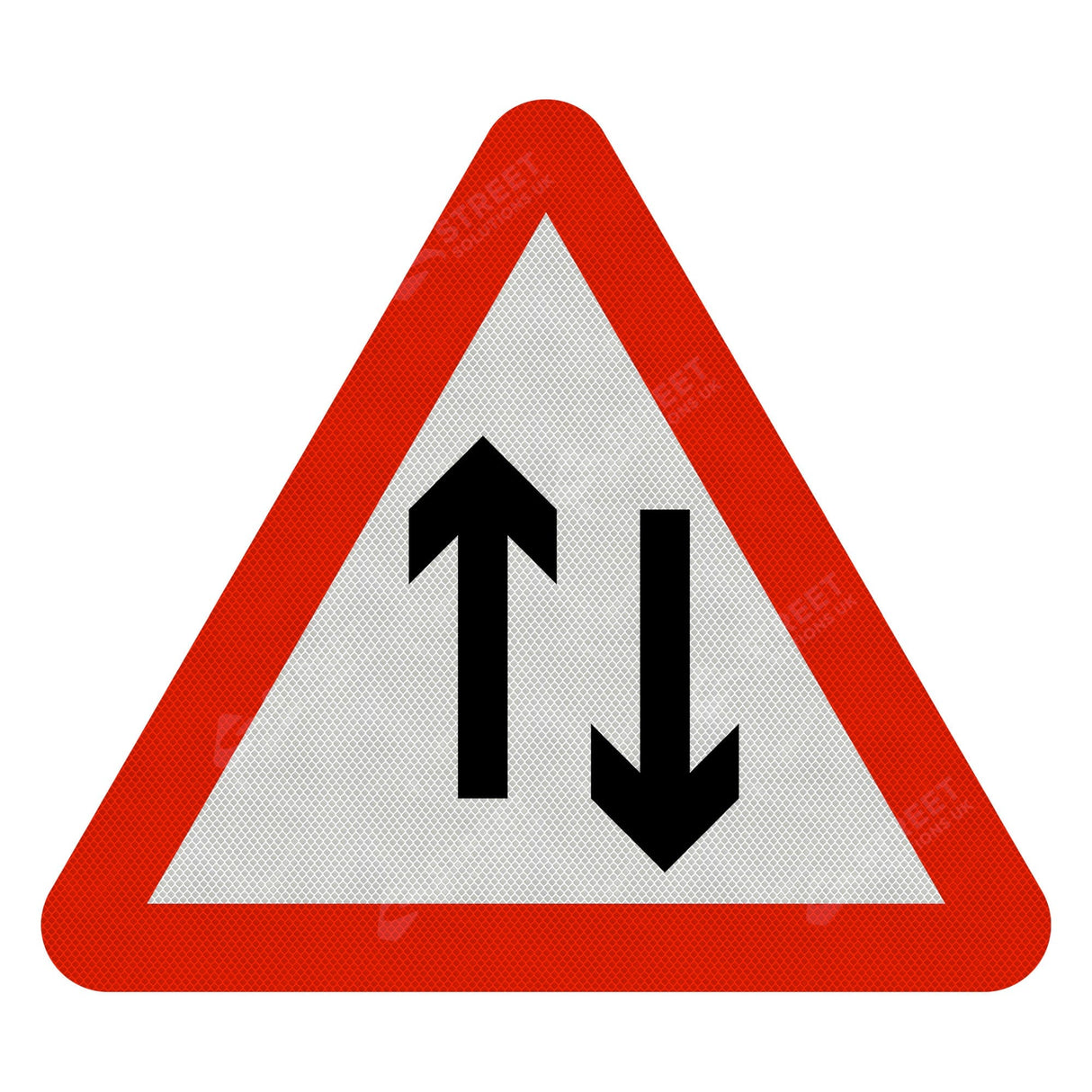 Two Way Traffic Sign Face