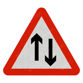 Two Way Traffic Sign Face