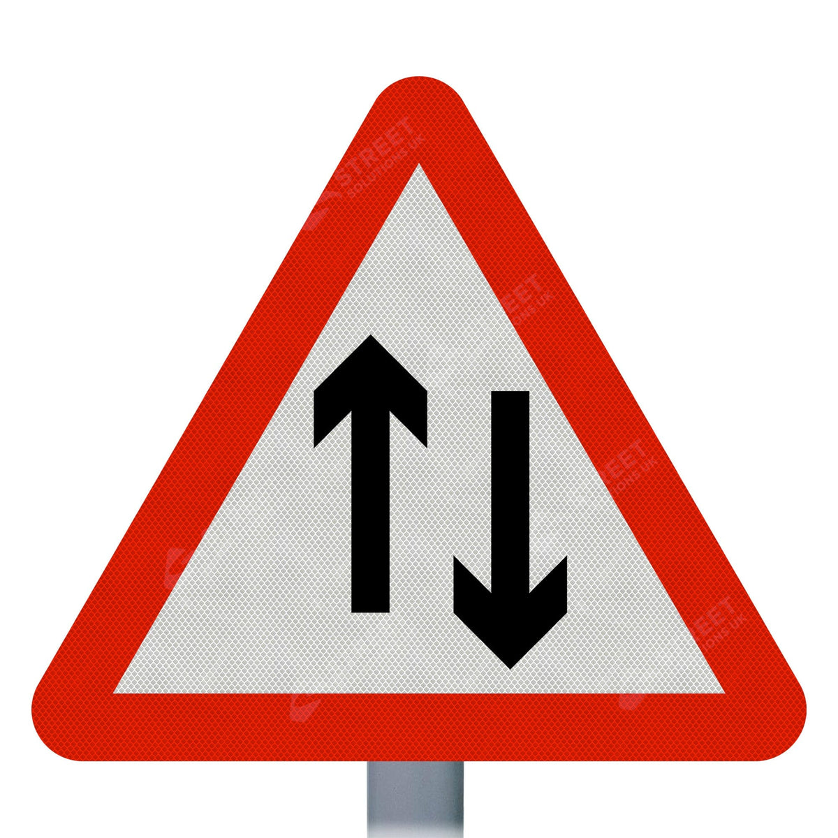 521 Two Way Traffic Sign Face | Post & Wall Mounted | SSUK
