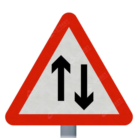 Two Way Traffic Sign Face
