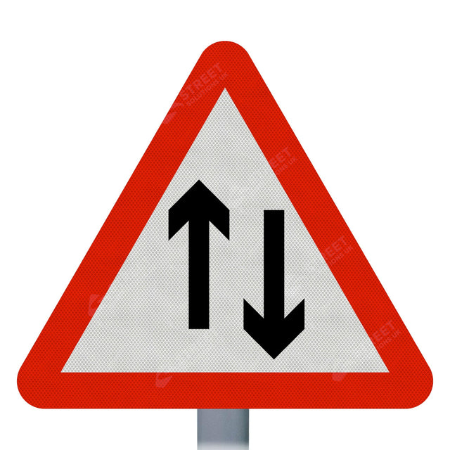 Two Way Traffic Sign Face