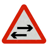 522 Two-Way Traffic Crossing Ahead Sign Face Only