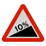 Steep Hill Upwards Sign Face