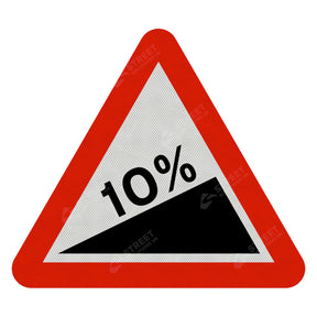 Steep Hill Upwards Sign Face