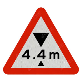 530v Available Headroom Metric Sign Face | Post & Wall Mounted street road highway public and private signage