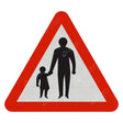 544.1 People In The Road Sign Face | Post & Wall Mounted