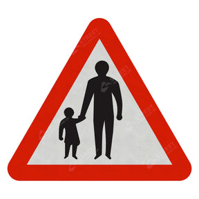 544.1 People In The Road Sign Face | Post & Wall Mounted