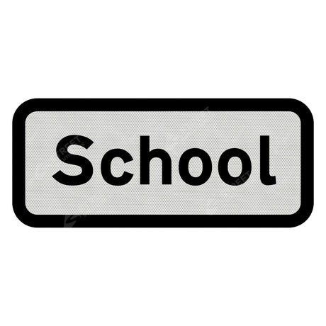 School Plate Sign