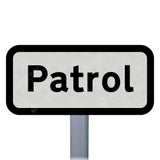 547.1 'Patrol' Supplementary Plate Sign Face | Post & Wall Mounted