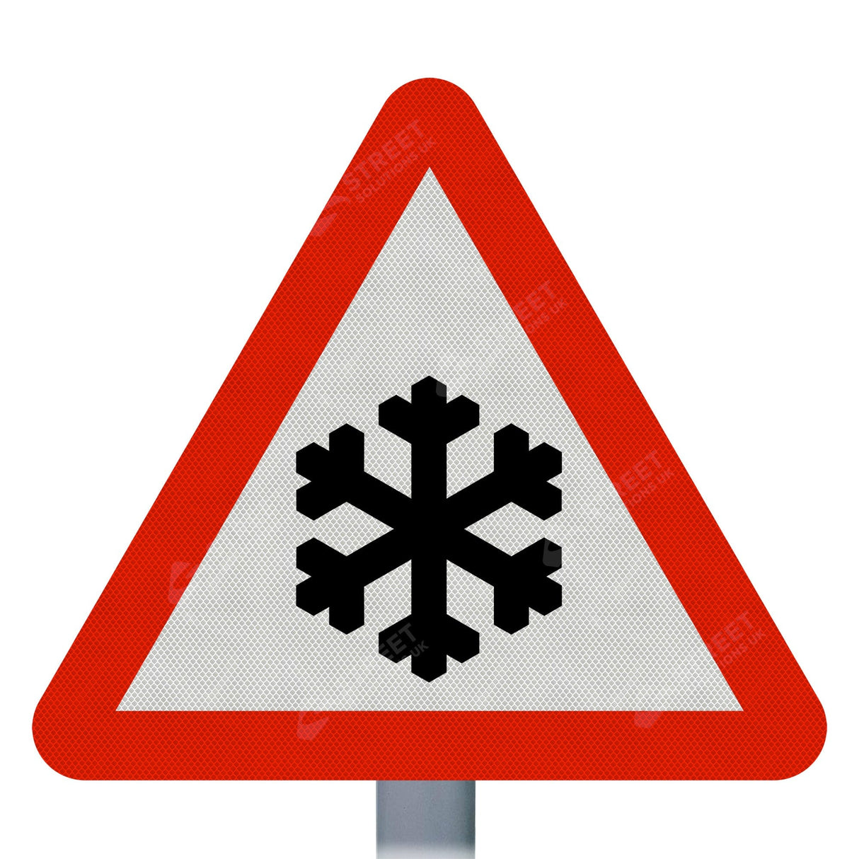 Risk Of Ice Ahead Sign Face