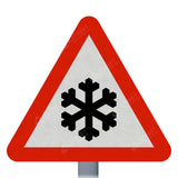 Risk Of Ice Ahead Sign Face