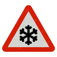 Risk Of Ice Ahead Sign Face