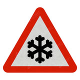 Risk Of Ice Ahead Sign Face