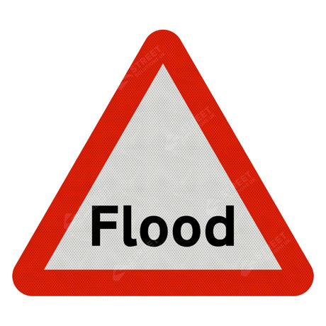 Flood Road Sign Face