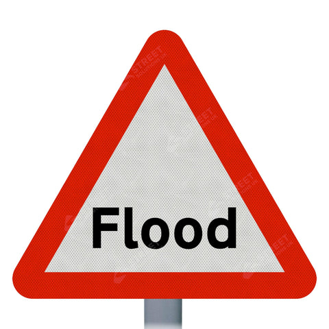 554 Flood Road Sign Face | Post & Wall Mounted