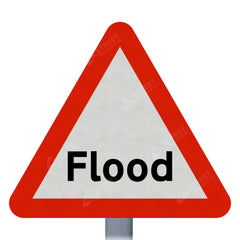 Flood Road Sign Face