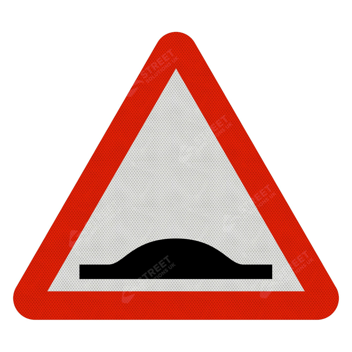 Speed Bumps Ahead Sign Face