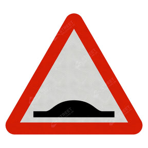 Speed Bumps Ahead Sign Face