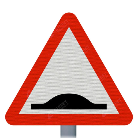 Speed Bumps Ahead Sign Face