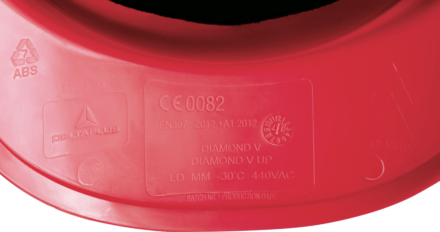 Delta Plus Diamond V Safety Helmet Hard Hat with Sweatband