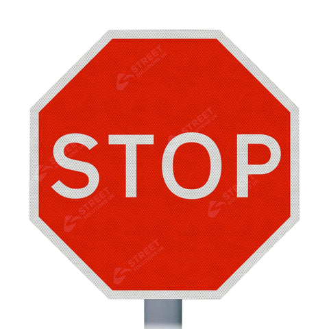 601.1 Red STOP Sign Face | Post & Wall Mounted