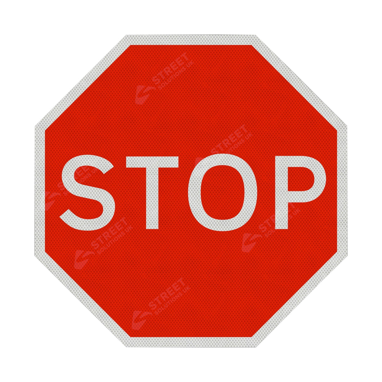 Red STOP Sign Face