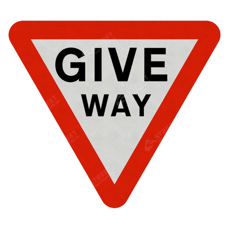 Give Way Sign Face