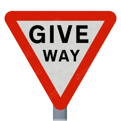 Give Way Sign Face